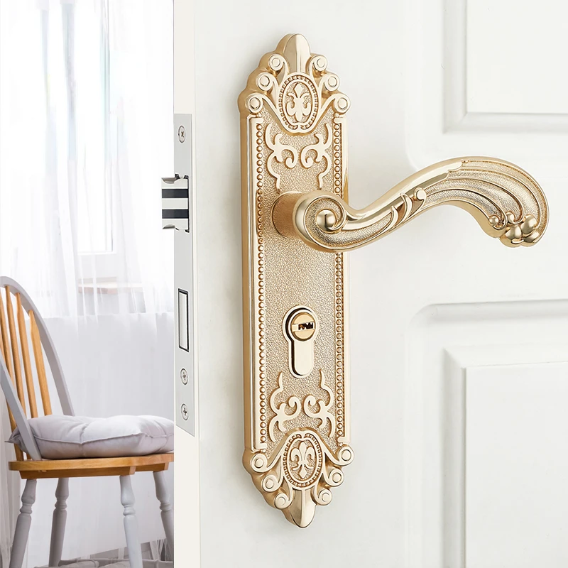 Furniture Hardware And Fittings - European Silent Interior Door Handle Luxury