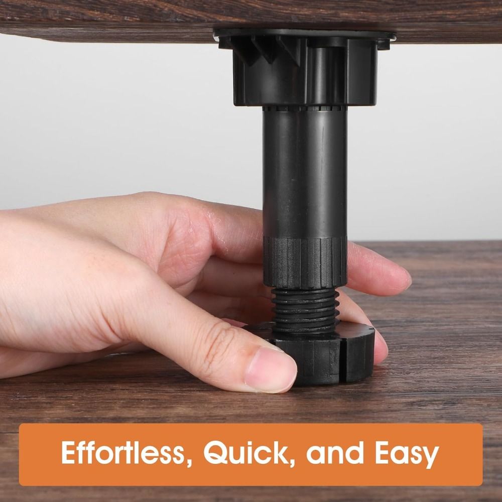 Cabinet Hinge Overlay - Adjustable Height Furniture Leveler Legs Universal