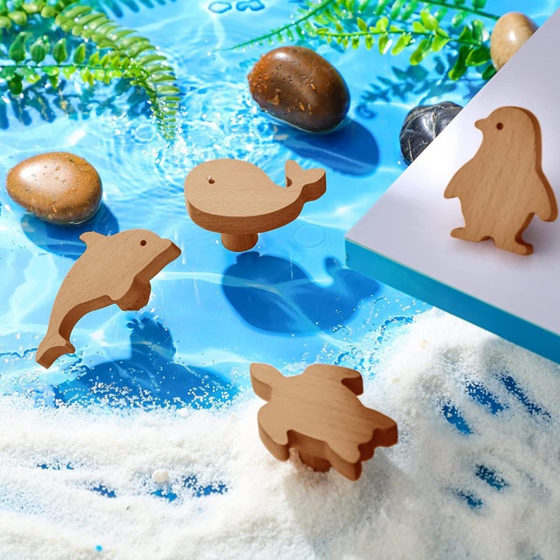 Creative Sea Animal Shape Wood - đánh giá và giá Furniture Hardware Restoration