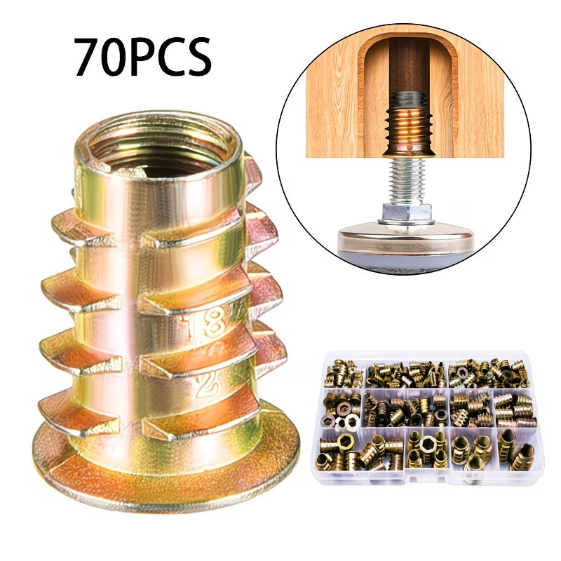 M4/M5/M6 Threaded Insert Nut E - đánh giá và giá Furniture Hardware Threaded Inserts