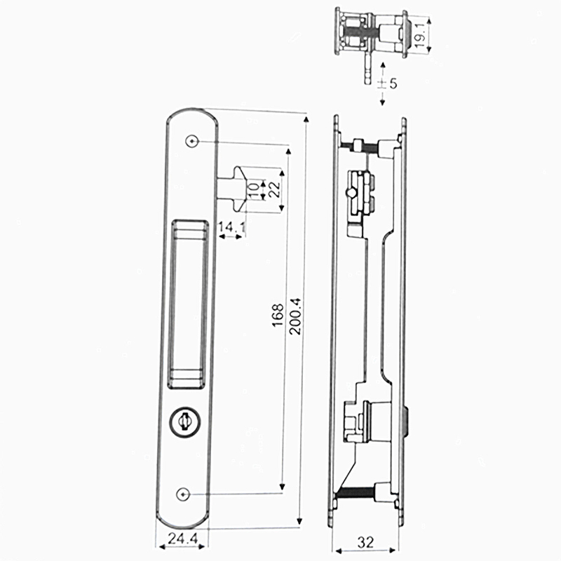 Aluminum Alloy Double-Sided Ke - đánh giá và giá Furniture Hook Hardware