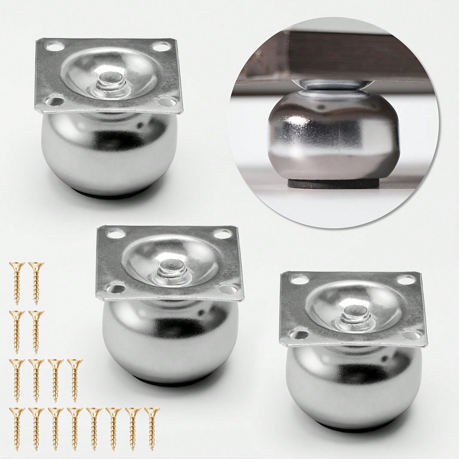 [4 Pieces of Metal Furniture L - đánh giá và giá Cabinet Hinge Overlay