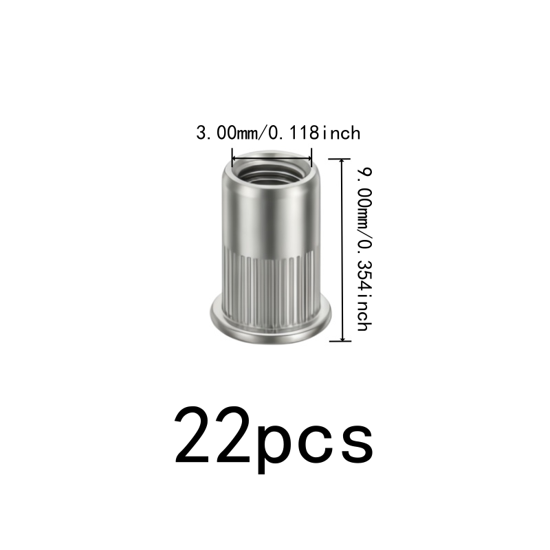22 pcs M3 Threaded Insert Nuts - đánh giá và giá Furniture Hardware Threaded Inserts