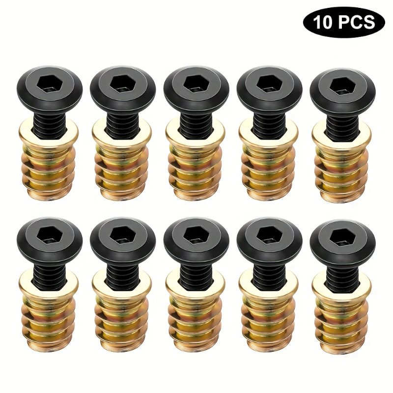 10PCS Threaded Inserts Nut Com - đánh giá và giá Furniture Hardware Threaded Inserts