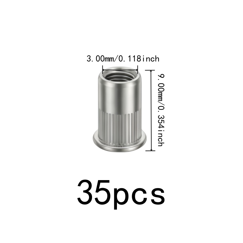 35 pcs M3 Threaded Insert Nuts - đánh giá và giá Furniture Hardware Threaded Inserts
